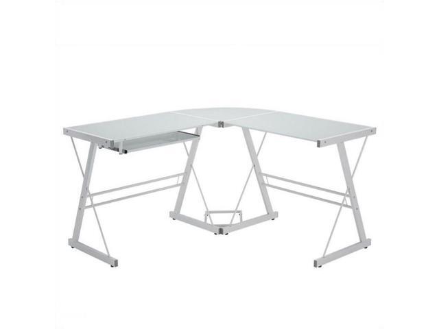 Walker Edison White Corner Computer Desk Newegg Com