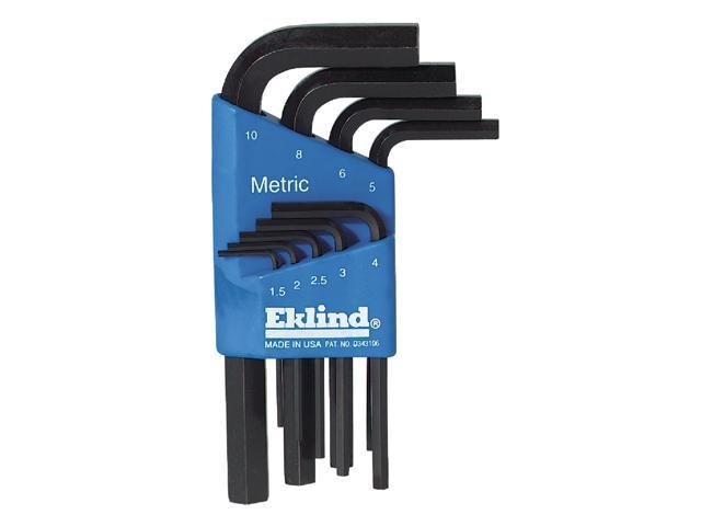 Eklind 9-Piece Metric Short Arm Hex Key Set.