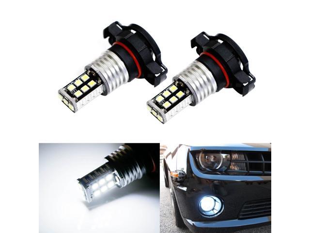 PSX24W 9009 2504 HID 6000k White 68-SMD LED DRL Fog Lights Bulbs