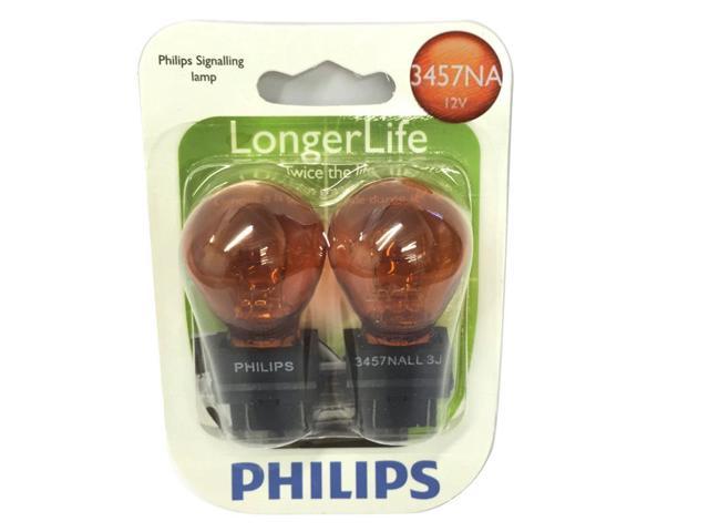 Philips 3457 Na Ll - Natural Amber Long Life Halogen Automotive Lamp 