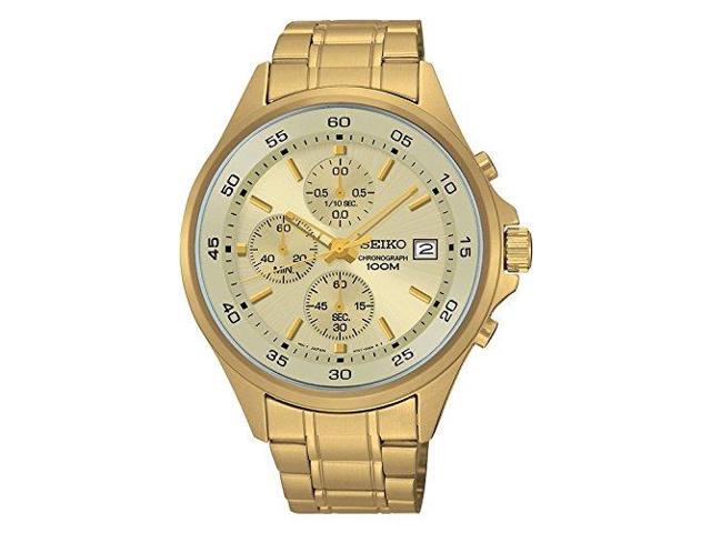 seiko sks482 s analog chronograph gold tone stainless seiko sks482 s analog chronograph gold tone stainless