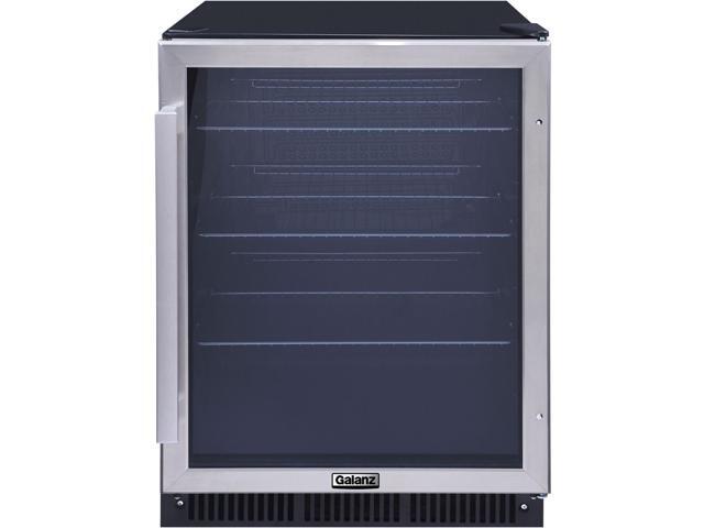 Galanz 5.7 cu. ft. 172 Cans Built in Beverage Refrigerator, Digital Temperature Control, White LED Interior Lighting, Stainless Steel Stainless Steel GLB57MS2B15