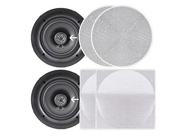 Pyle Pdic86 8 0 In Wall In Ceiling Dual Stereo Speakers 250