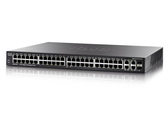 Cisco SG350-52 50-Port Gigabit Managed Switch w/2 Combo SFP Ports