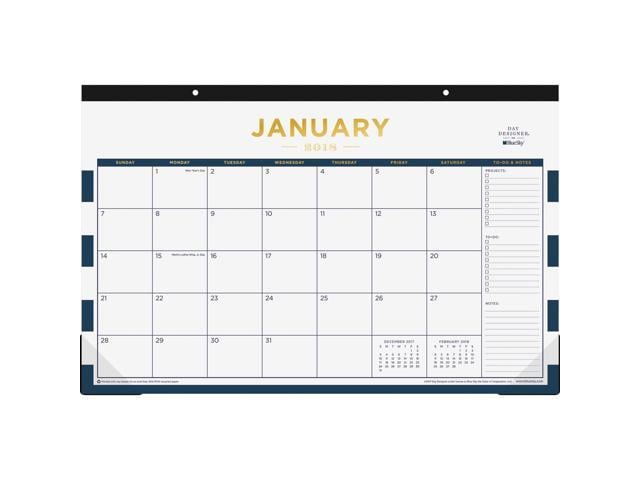 Blue Sky Bls103628 Day Designer Desk Pad Calendar 17 X 11 2019