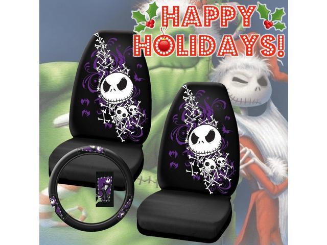 premium two officially licensed universal fit highback seat covers w steering wheel cover nightmare - Nightmare Before Christmas Steering Wheel Cover premium two officially licensed universal fit highback seat covers w steering wheel cover nightmare - Nightmare Before Christmas Steering Wheel Cover