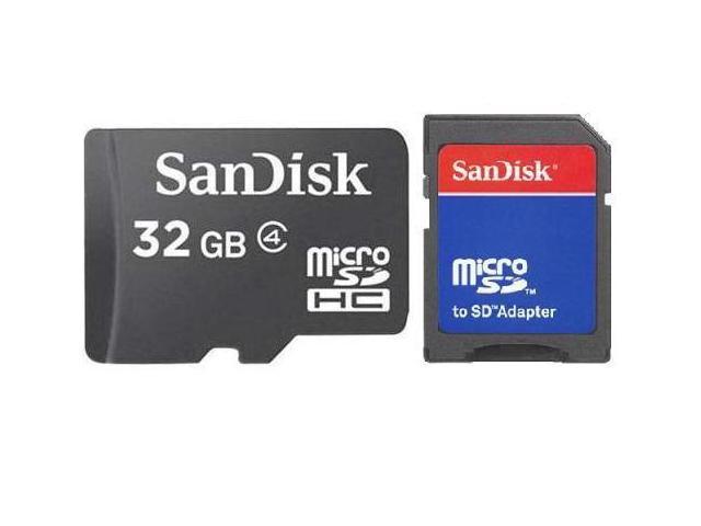 SanDisk 32GB 32G microSD microSDHC micro SD SDHC Card Class 4 with USB Card Reader R1