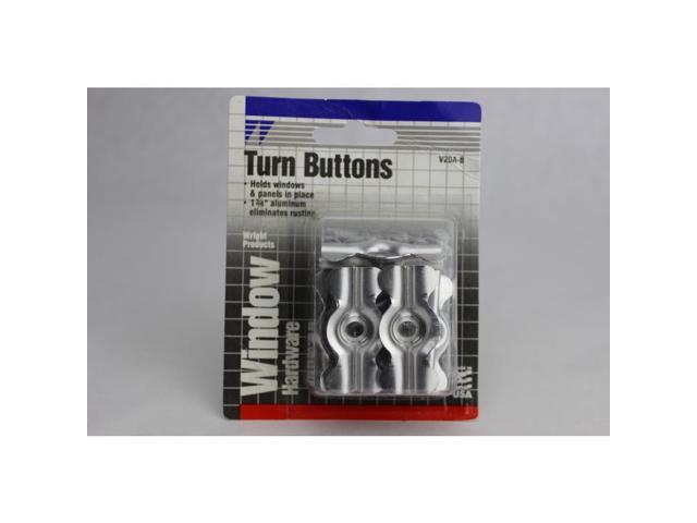 Turn Buttons Wright Products Screen Door Hardware V20a 8 Silver Aluminium