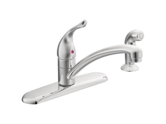 Cau Kitchen Faucet With Spray Lead Free Chrome 67430 Moen Inc Newegg Com