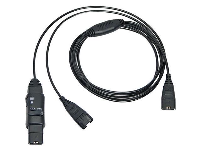 VXi 202340 Vxi y-cord splitter with in-line mute button for p-series headsets