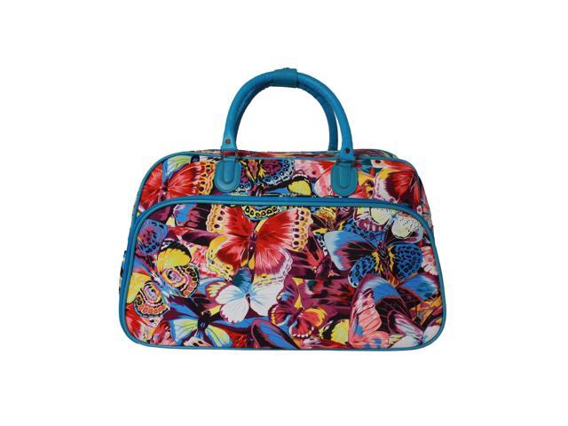 world traveler butterfly luggage