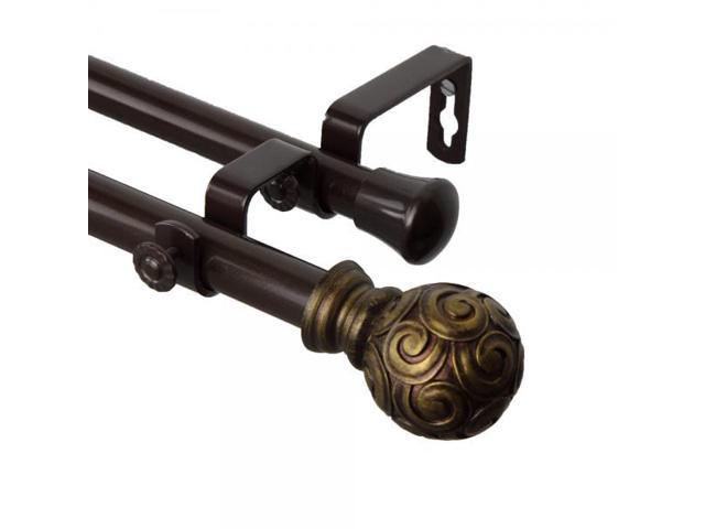 rod desyne bonbon curtain rod 66 in.120 in