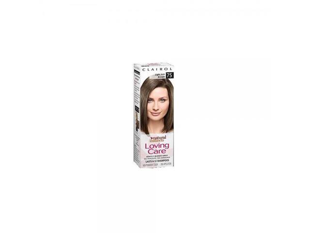 Clairol Natural Instincts Loving Care Color 75 Light Ash Brown 1 Box