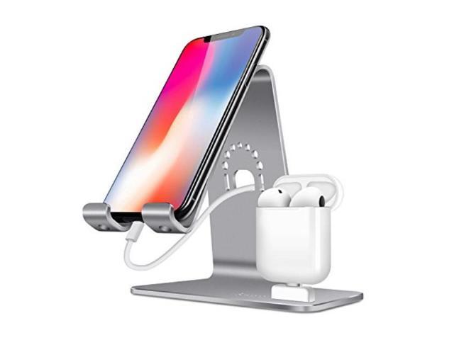Bestand 2 In 1 Airpods Charger Dock Cell Phone Desk Stand Holder Bestand 2 In 1 Airpods Charger Dock Cell Phone Desk Stand Holder For