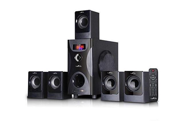 beFree Sound BFS-425-2016 5.1 Channel Surround Sound Bluetooth Speaker System in Black