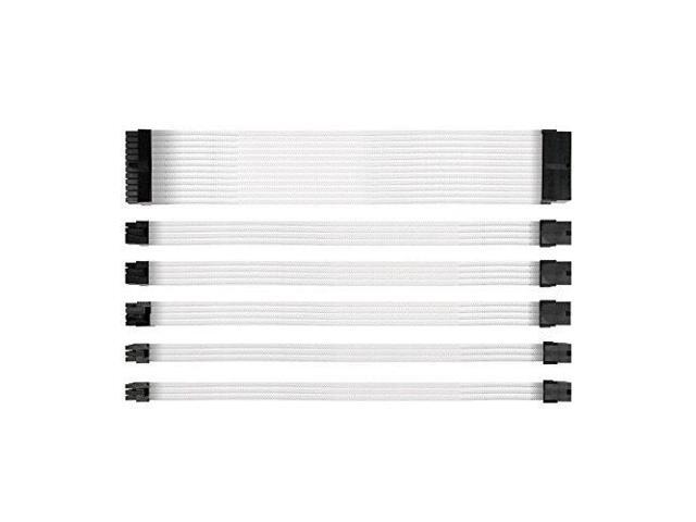 8pin 6pin PCIE 6 Straight Sleeved Extension Cable Combs 24pin 8pin 4pin ATX CPU