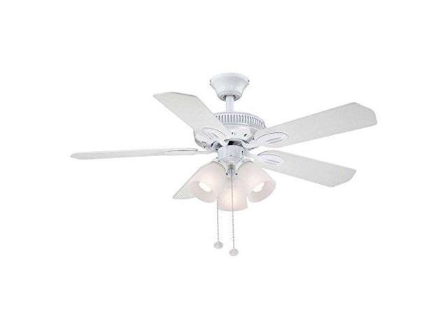 Hampton Bay Am212wh Glendale 42 In Indoor White Ceiling Fan With