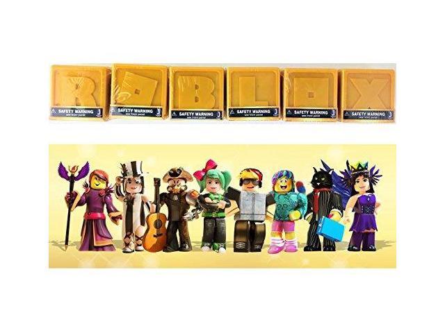 Roblox Gold Celebrity Collection Series 1 Mystery Blind Box Bundle Spelling R O B L O X 6 Items Total 1 Sealed Box Of Each Letter Figures Inside Are - toys hobbies action figures roblox celebrity series 1