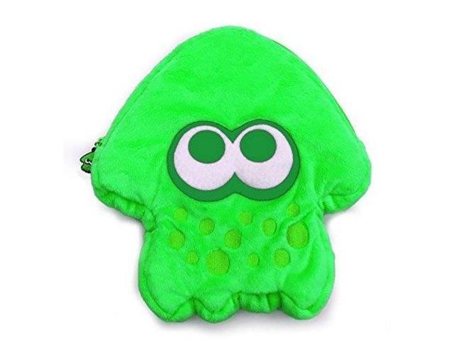 hori splatoon 2 squid plush pouch neon green officially licensed  nintendo switch