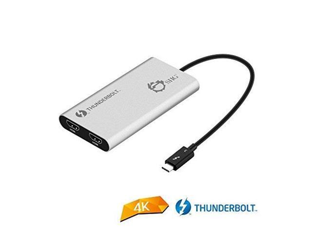 Siig Thunderbolt V3 To Dual Hdmi Adapter - Hdmi 2.0
