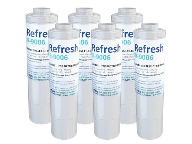 Replacement Water Filter Compatible With Kitchenaid Kfis20xvms8 Refrigerator By Refresh 6 Pack