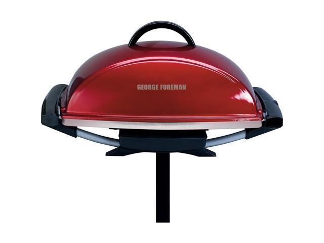 George Foreman Indoor Outdoor Electric Grill Red Newegg Com George Foreman Indoor Outdoor Electric Grill Red