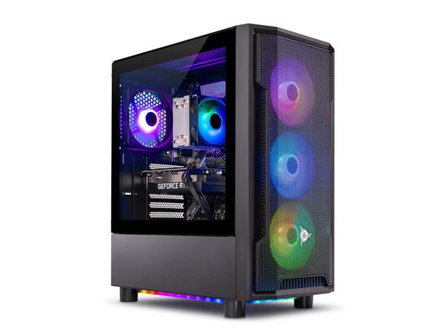 Skytech Shadow Gaming PC Desktop  INTEL Core i5 12400F 2.5 GHz, NVIDIA RTX 4060 Ti, 1TB NVME SSD, 16GB DDR4 RAM 3200, 600W GOLD PSU, 11AC Wi-Fi, Windows 11 Home 64-bit