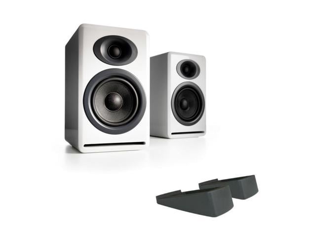 Audioengine P4 Premium Passive Bookshelf Speakers White With Ds2