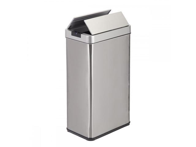 Automatic Touch Free Sensor Trash Can Side By Side Door Stainless