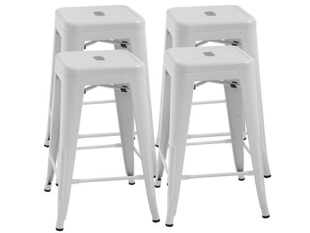 Counter Height Bar Stools Set Of 4 Metal 24 Inches Kitchen Stool Patio Furniture Indoor Outdoor Moden Counter Height Bar Stools Set Of 4 Metal 24 Inches Kitchen Stool Patio Furniture Indoor Outdoor Moden