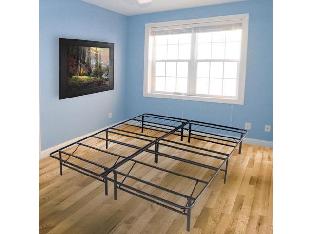 Best Choice S Platform Metal Bed Frame Foldable No Box Best Choice S Platform Metal Bed Frame Foldable No Box Spring Needed Mattress Foundation Queen