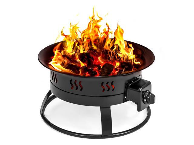Best Choice S 19in Adjule Portable Propane Fire Pit Bowl Best Choice S 19in Adjule Portable Propane Fire Pit Bowl Fireplace W Decorative Rocks