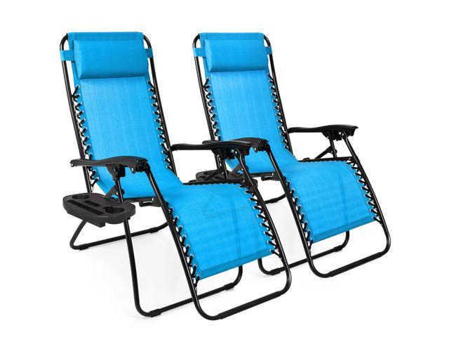 Best Choice Products Set Of 2 Adjustable Zero Gravity Lounge Chair