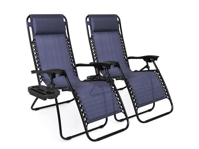 Best Choice Products Set Of 2 Adjustable Zero Gravity Lounge Chair