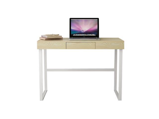 Ikayaa Modern Metal Frame Computer Desk Table With Drawer Home Ikayaa Modern Metal Frame Computer Desk Table With Drawer Home Office Study Writing Workstation