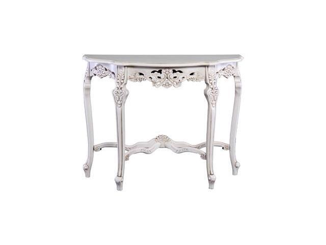 International Caravan Zm 3803 Aw Windsor Hand Carved Half Moon International Caravan Zm 3803 Aw Windsor Hand Carved Half Moon Console Table