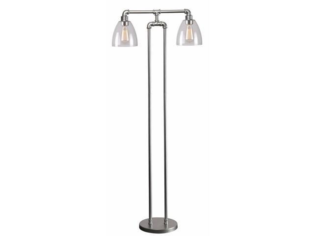 Kenroy Home 32632gm Steam Fitter Floor Lamp Galvanized Metal Newegg Ca