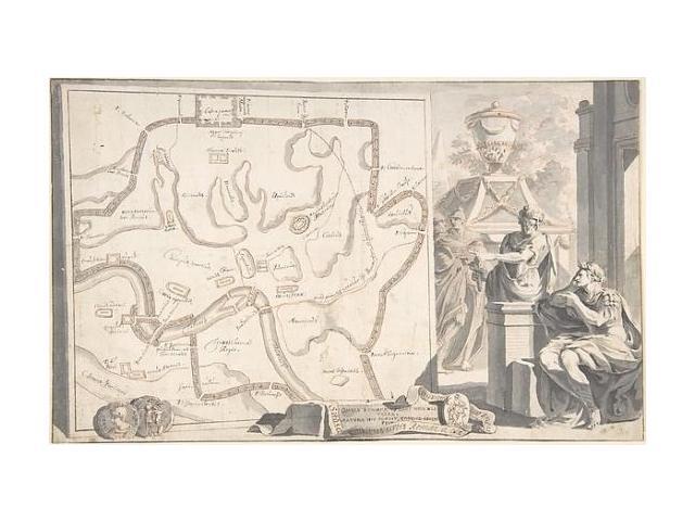 Map of Historic Rome Illustrating Primary Monuments and the 7 Hills Poster Print by way of Jan Goeree (8 x 10) (8 x 10) - image relating to Printable Map of Ancient Rome titled Map of Historic Rome Illustrating Principal Monuments and the 7 Hills Poster Print via Jan Goeree (8 x 10) (8 x 10) -