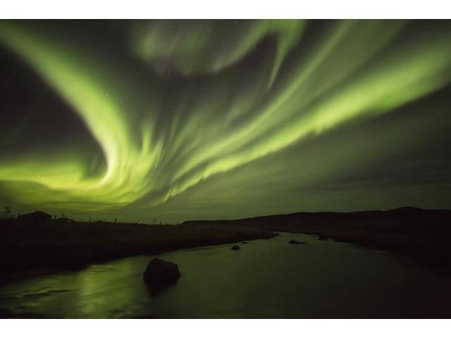 Framed Print Aurora Borealis Atmosphere Picture Poster The Northern Lights