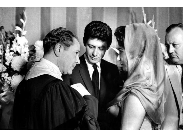 Elizabeth Taylor And Eddie Fishers Wedding Photo Print 10 X 8