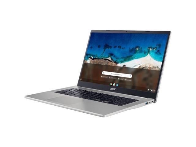 Acer Chromebook 317 CB317-1H CB317-1H-C41X 17.3" Chromebook - Full HD - 1920 x 1080 - Intel Celeron N5100 Quad-core (4 Core) 1.10 GHz - 4 GB RAM - 32 GB Flash Memory - Sparkly Silver - Chrome OS