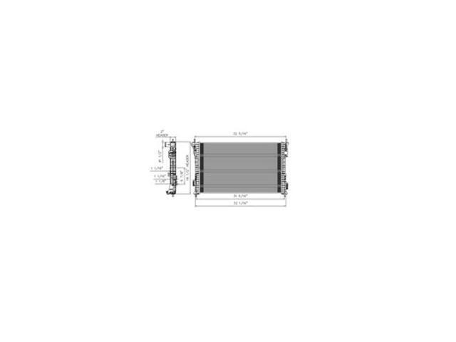 Replacement Tyc 13560 Radiator For 13 16 Ford Explorer Replacement Tyc 13560 Radiator For 13 16 Ford Explorer Db5z8005ea Fo3010324
