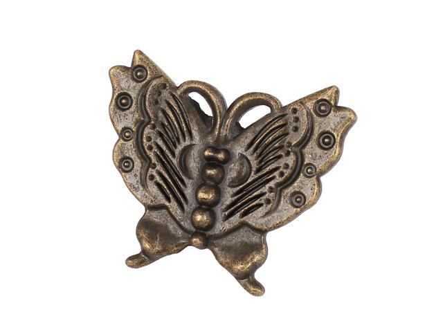 Cupboard Drawer Dresser Butterfly Shape Pull Handle Knob Bronze