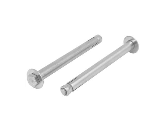 uxcell M10x100mm 304 Stainless Steel Air Condition Fitting Sleeve Anchor Expansion Bolt 5pcs