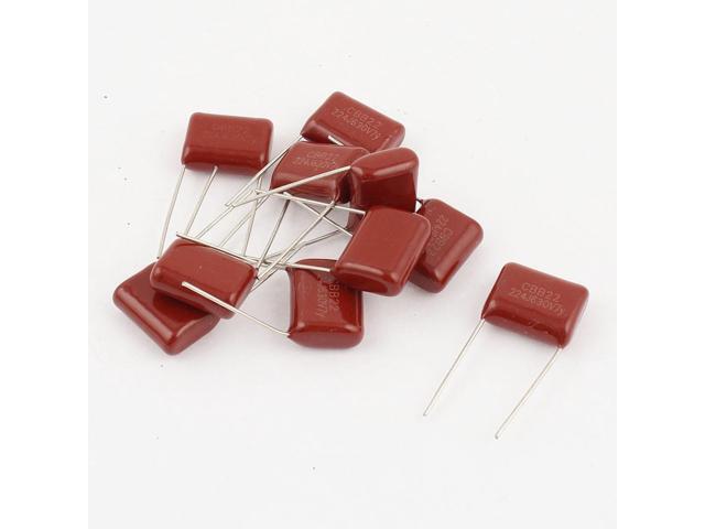 10pcs 224J 630V 0.22uF Metallized Polyester Film Capacitors for PCB ...