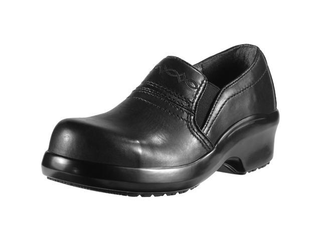 womens black work clogs