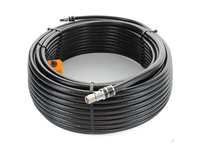RG-11 75 Ohm Coax Cable F Male Scanner Antenna Satellite Cell Security TV 100FT