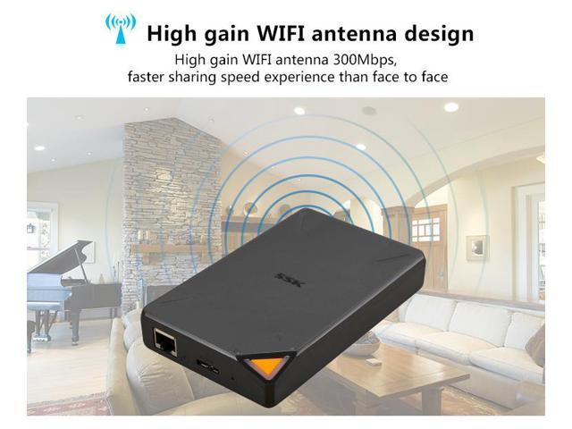 SSK SSM-F200 1TB Smart WIFI Home Cloud External Storage Hard Drive ...