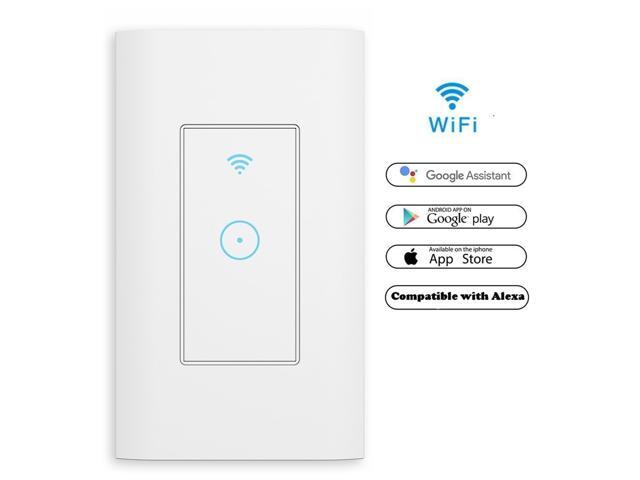 Geekbes WiFi Smart Switch Remote Control Panel Works with Alexa and Google Assistant - White