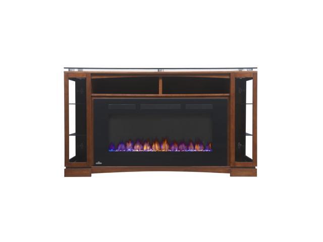 Napoleon Nefp42 Allure Series Slimline Electric Fireplace With The Shelton Mantel Newegg Com